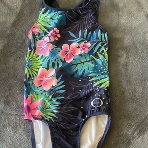 Chalk warrior Child large gymnastics leotard- New without tags